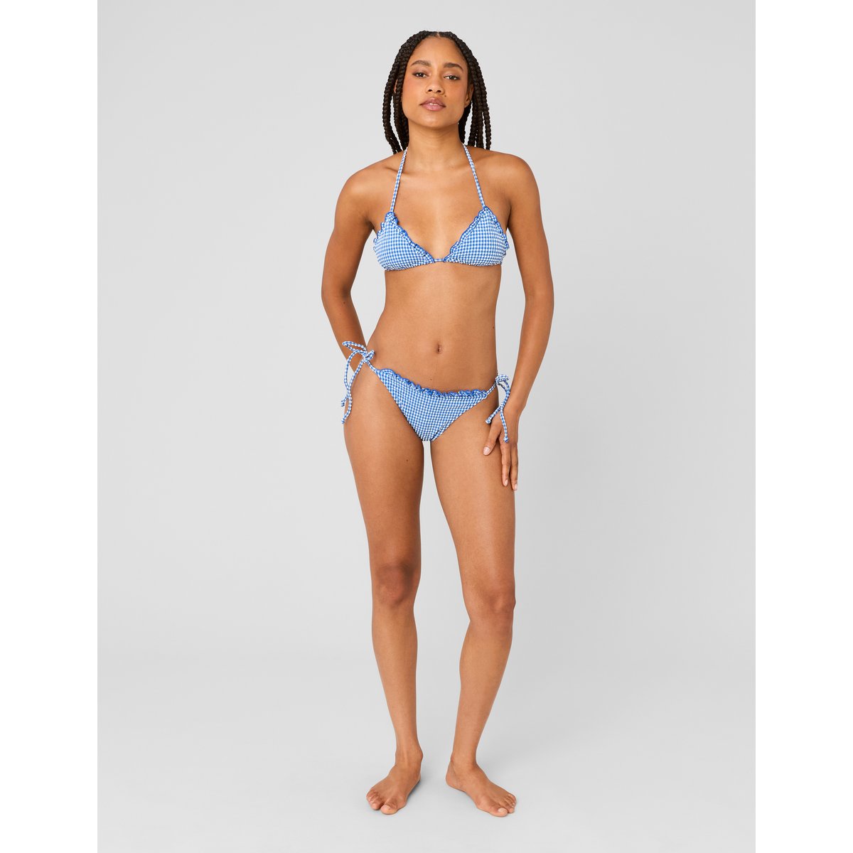 Haut de maillot de bain bleu foncé, BZB