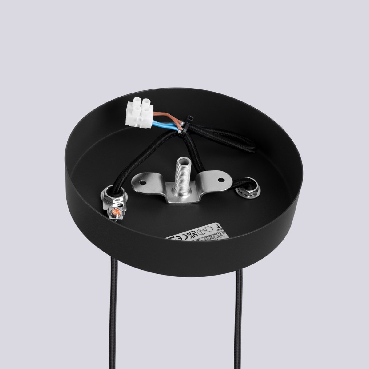Suspension Aluminium Noir G9 2 Halo noir, EDEN