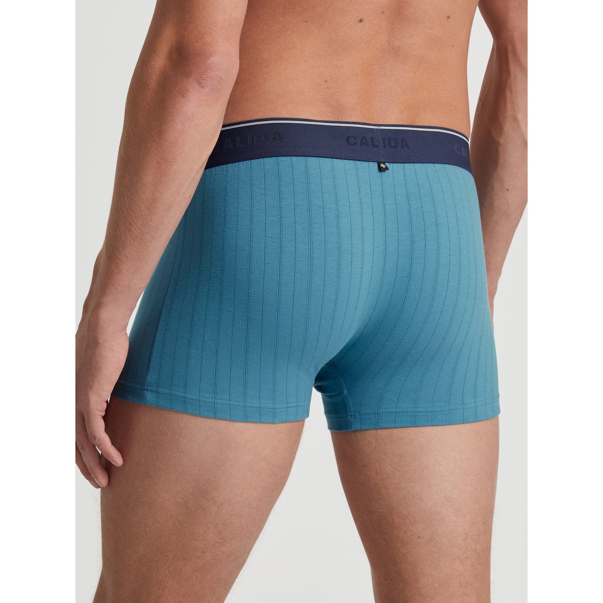 Boxer brief, ceinture élastique Coton PURE & STYLE bleu orage, CALIDA