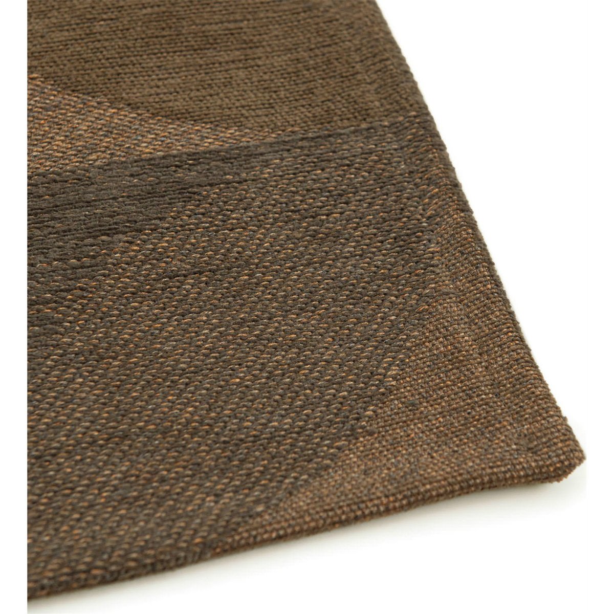 Tapis rectangulaire int. extérieur, RONDO marron ambre aux nuances beige et gris, RECOLLECTION