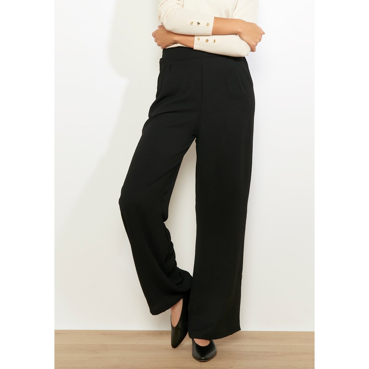 Pantalon fluide noir, LOLALIZA