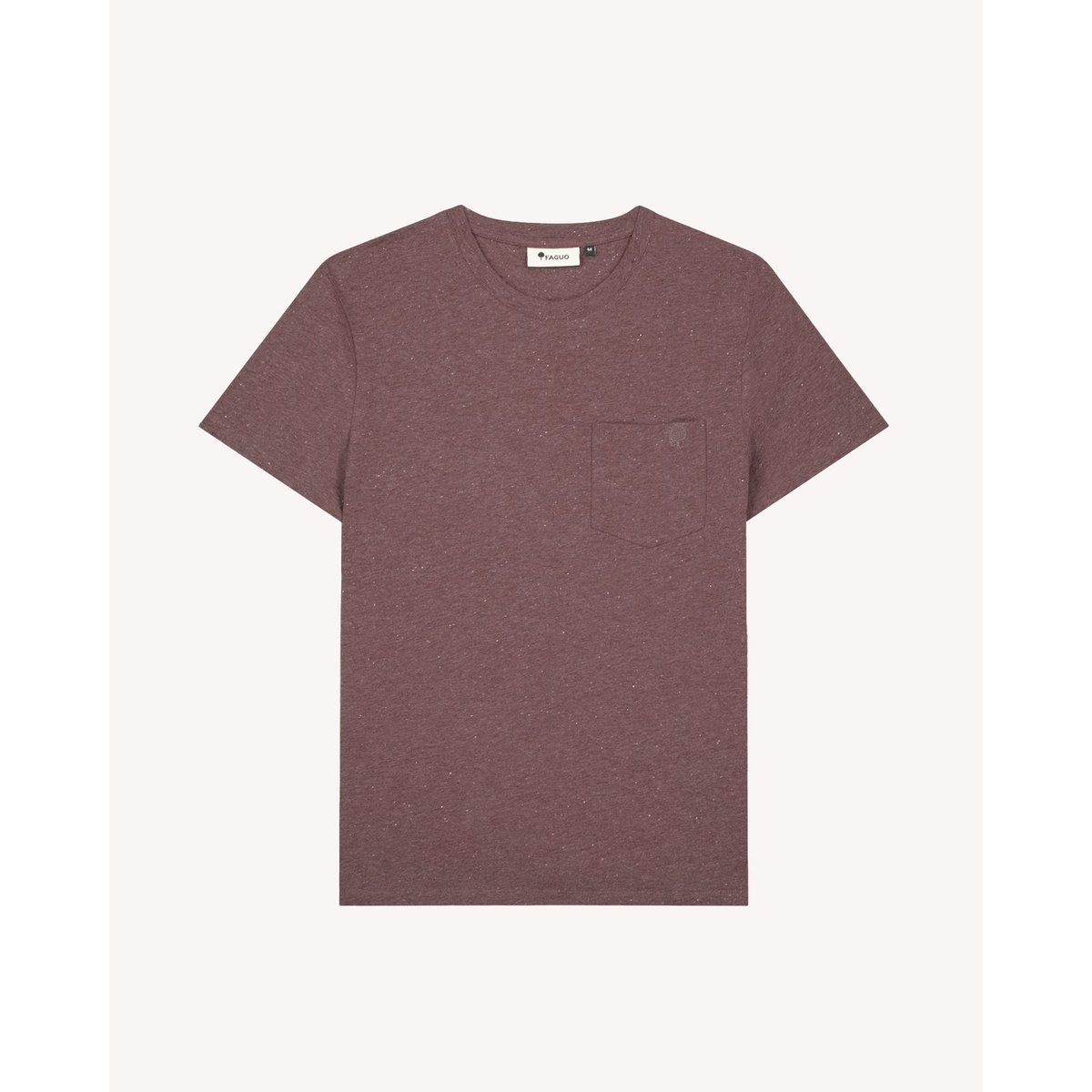 T-shirt en maille violet grisé, FAGUO