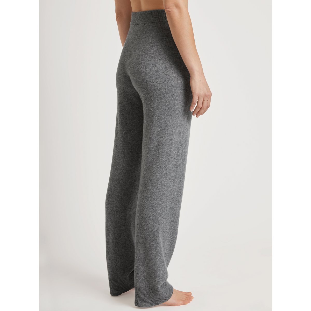 Pantalon tricoté en laine vierge Laine THE COSY COLLECTION cosy grey melé, CALIDA