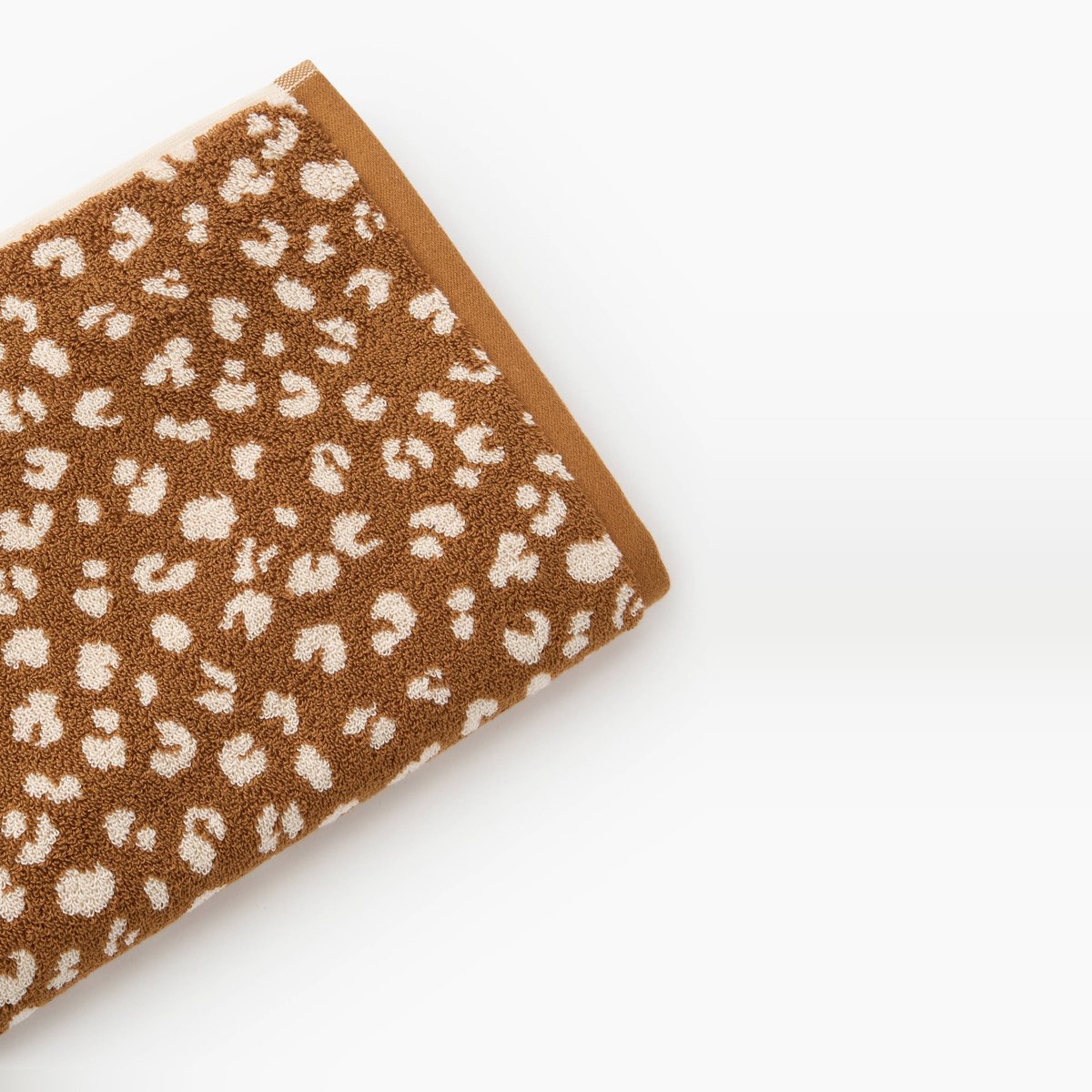 Serviette de toilette, 50x100cm, 100% coton bio GOTS pecan, MONOPRIX