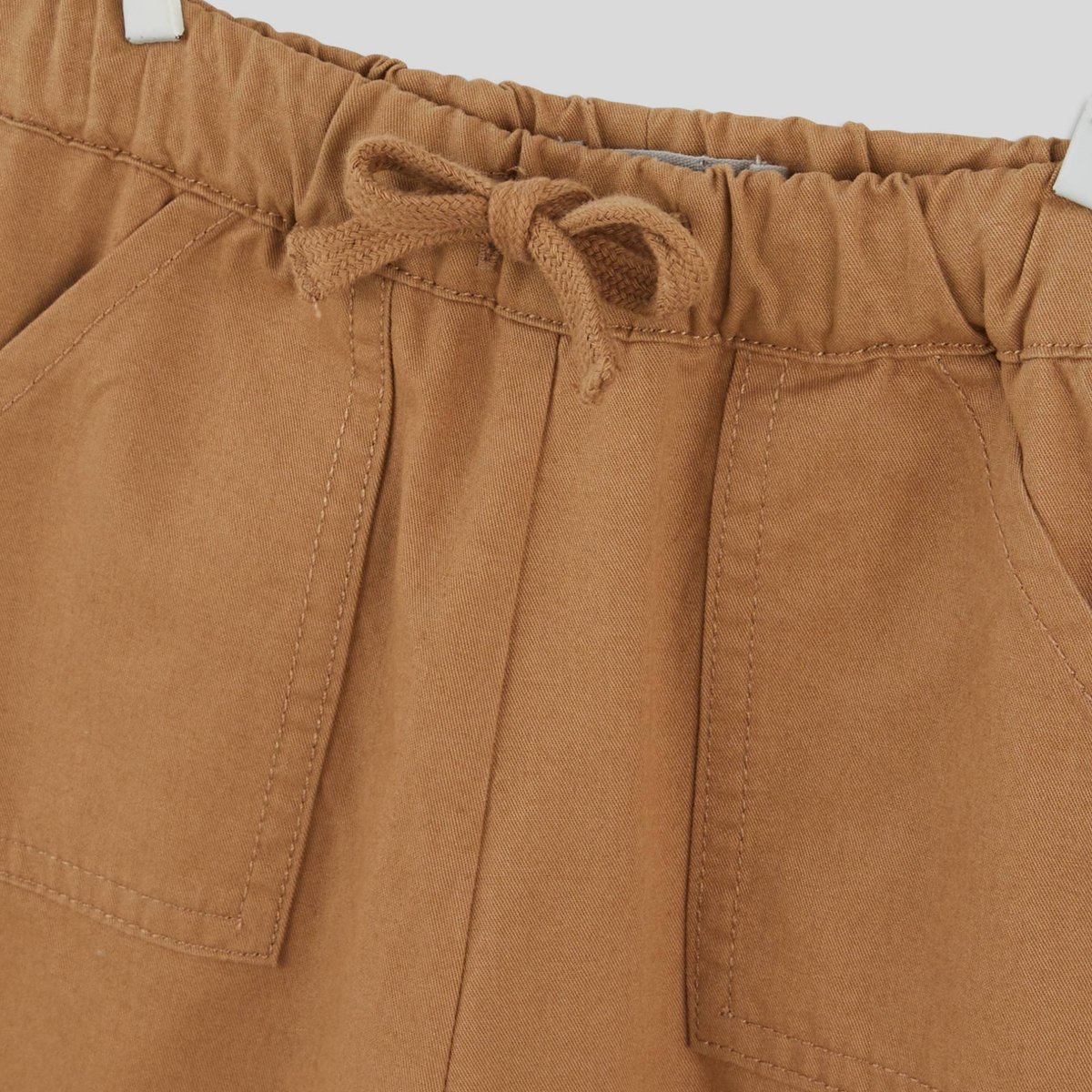 Pantalon en twill uni, certifié OEKO-TEX cappuccino, BOUT'CHOU