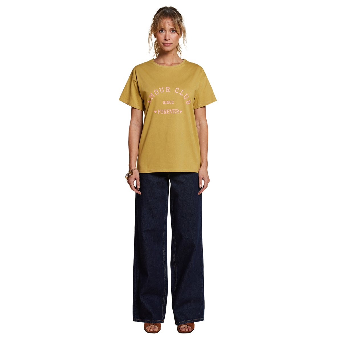 T-shirt manches courtes coton bio olive, ENVIE DE FRAISE