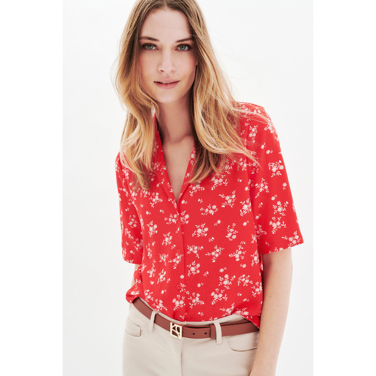 Chemise CTIFANNY rouge, CAROLL