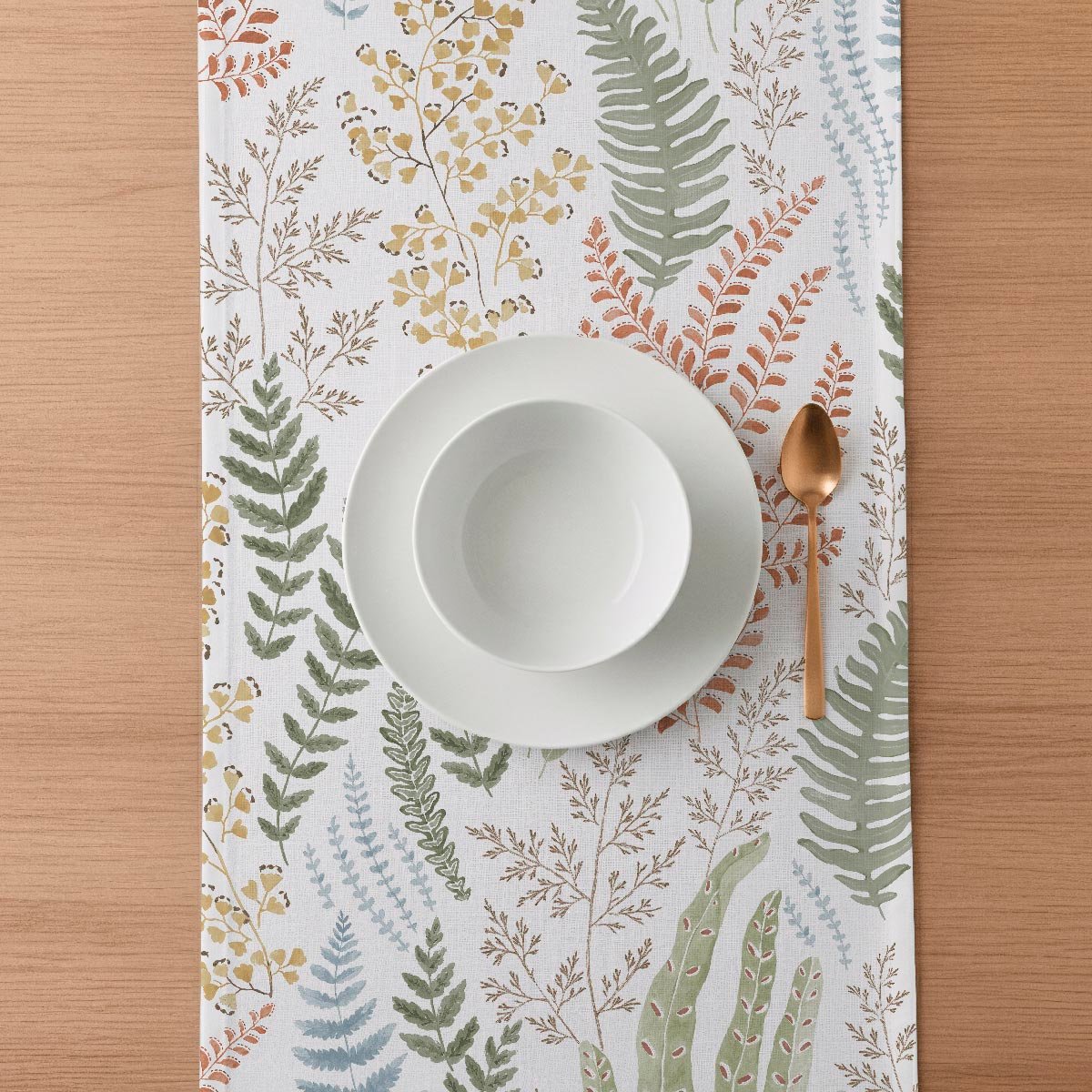 Chemin de table en coton Helecho multicolor, NAF NAF HOME