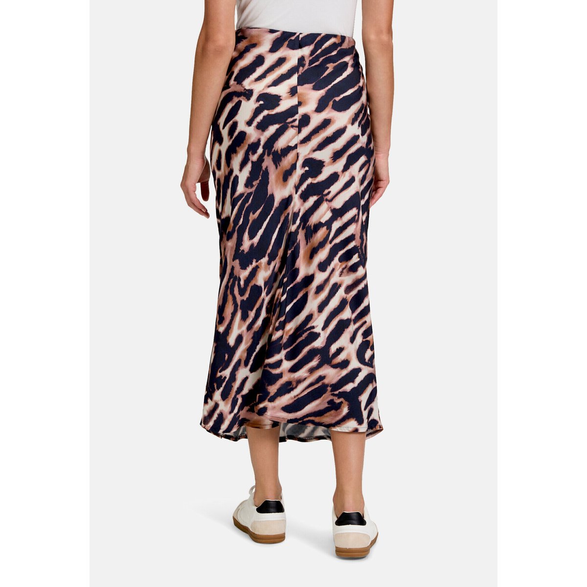 Jupe en satin unicolore dark blue/rosé, BETTY BARCLAY