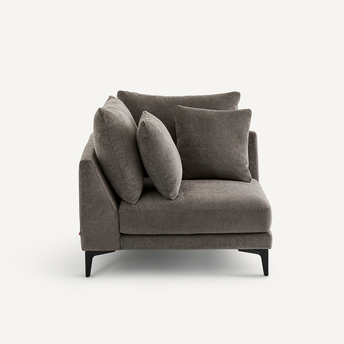 Canapé d'angle en polyester mélangé, MODERNISTE gris stone, EMMANUEL GALLINA X AM.PM