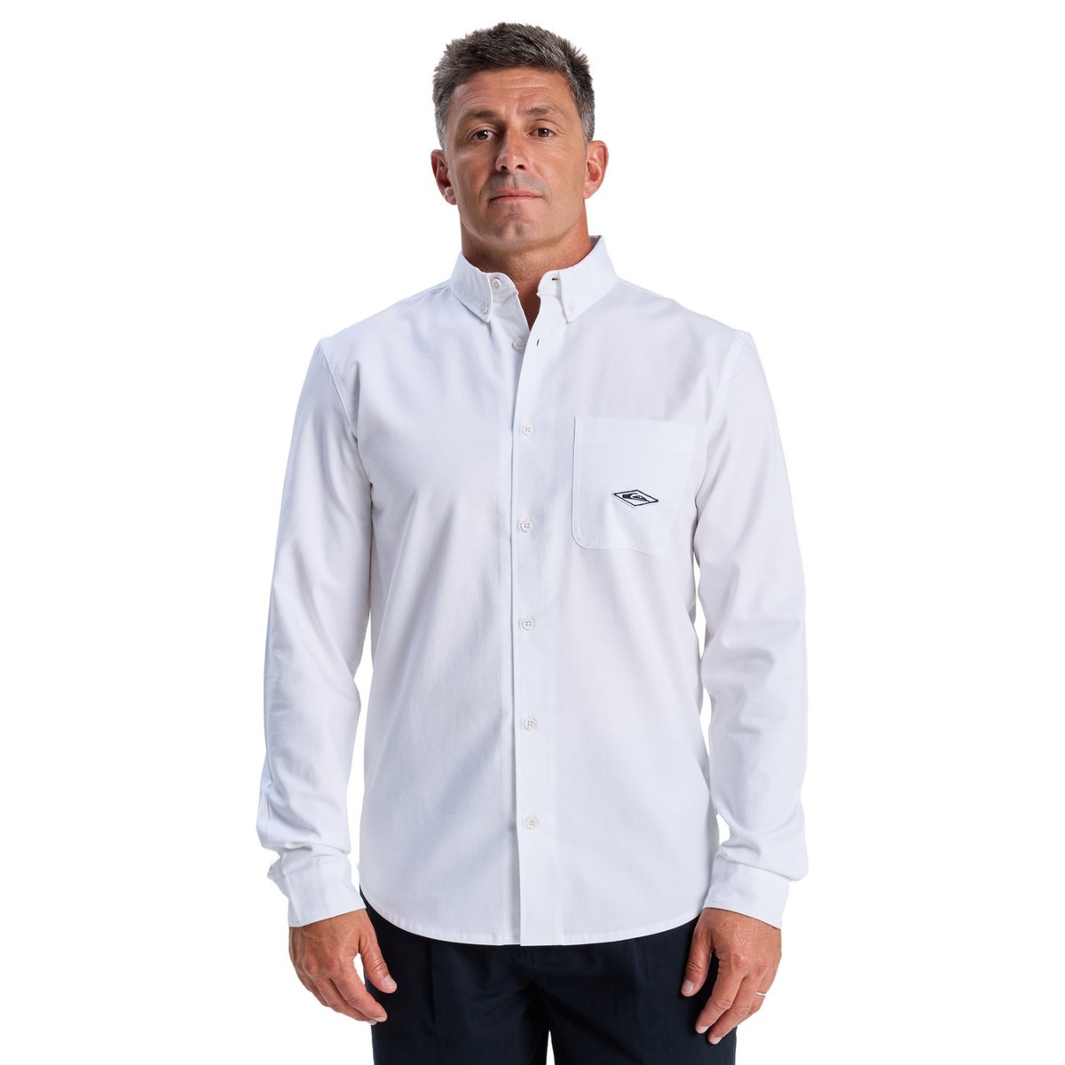 Chemise manches longues DIAMOND blanc white, QUIKSILVER