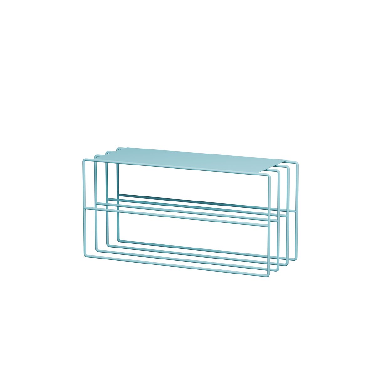 Etagère à chaussures tôle et acier NEVA blueberry, METALLBUDE