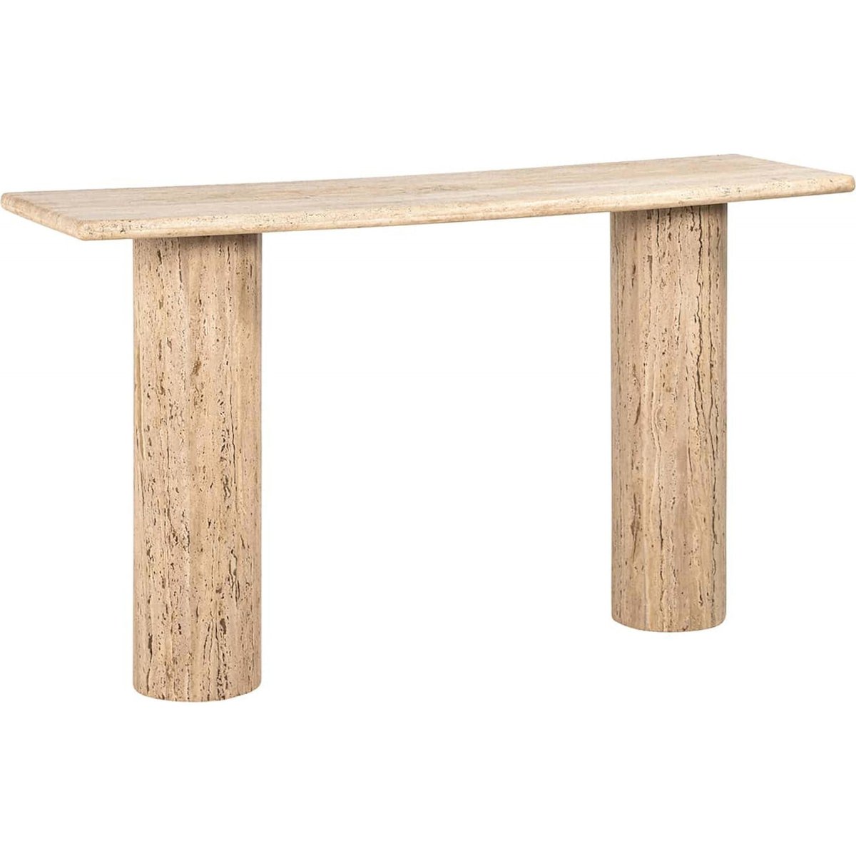 Table murale en pierre travertin Hampton beige sable naturel, RECOLLECTION