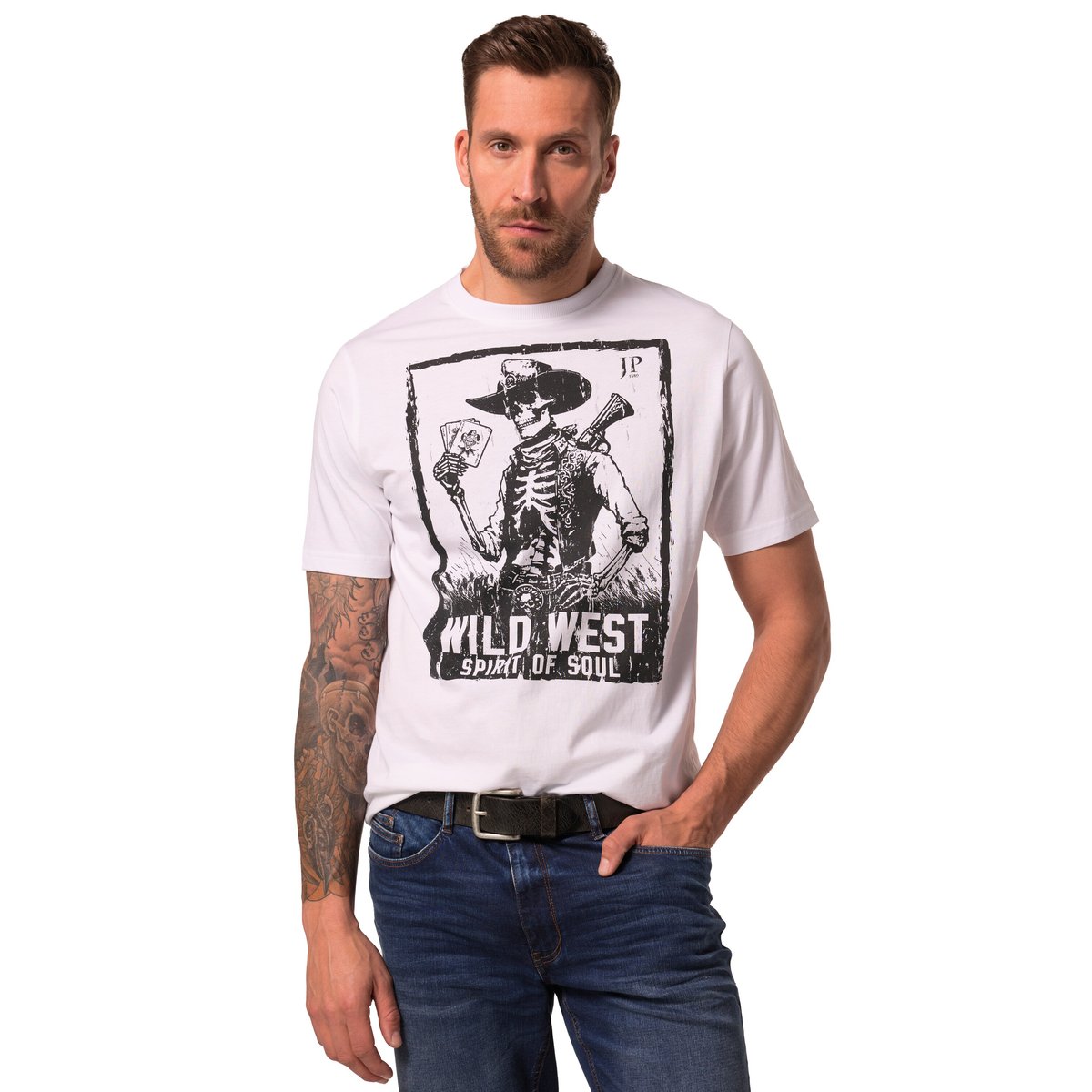 Lot de 2 t-shirts à manches courtes noir, JP1880