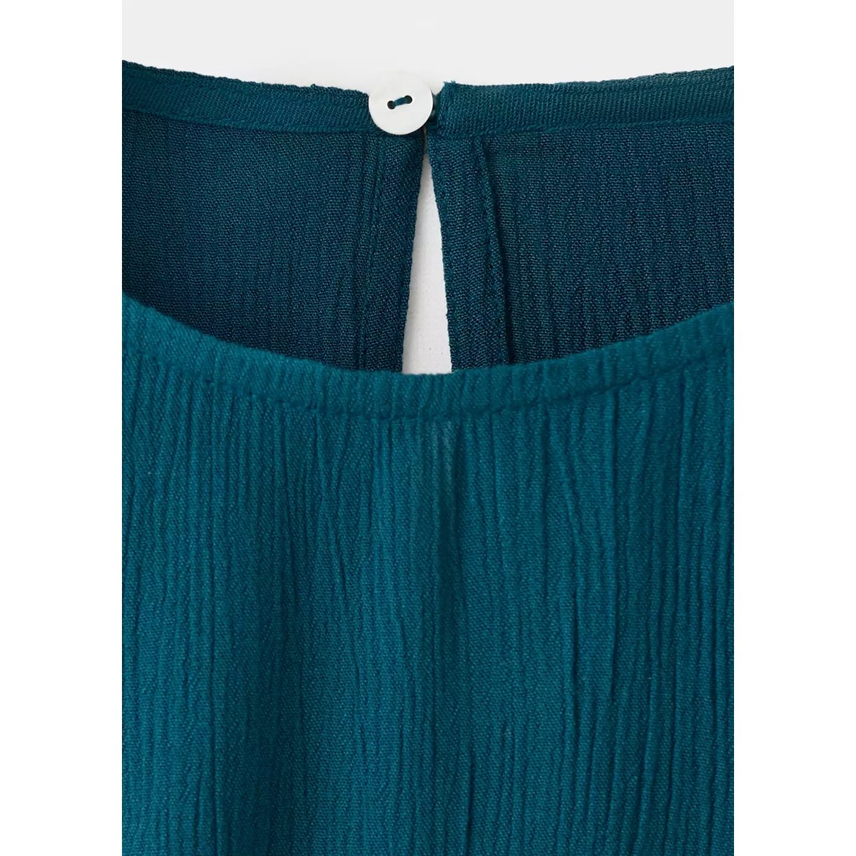 Top fluide détail froncé bleu, MANGO TEEN