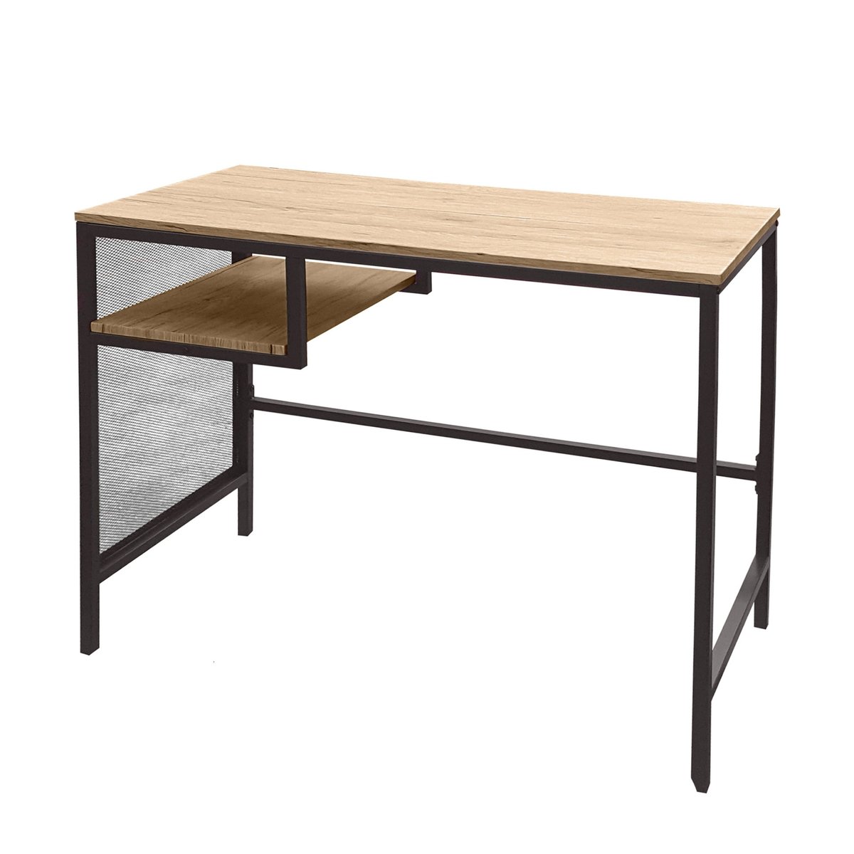 Bureau en Bois MDF et Métal Noir bois, WADIGA