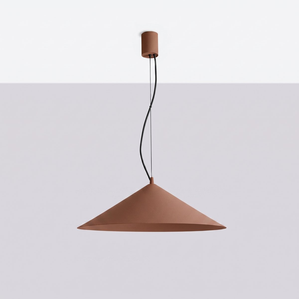 Suspension Acier Moka LED 1 Fint moka, EDEN
