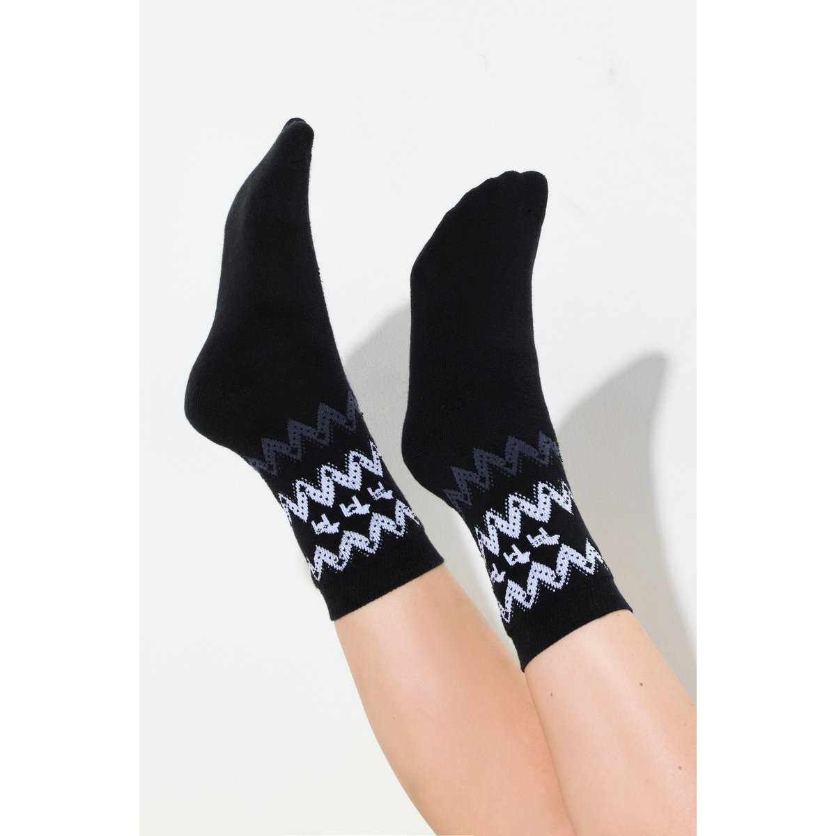 Lot de 2 paires de chaussettes en coton bio marine, ULLA POPKEN