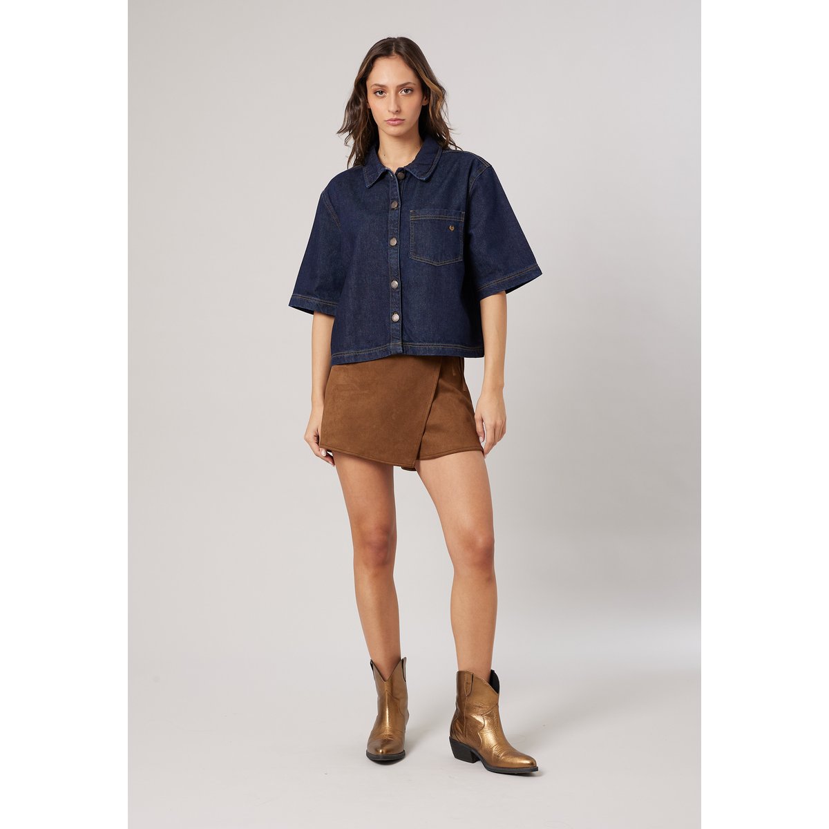 Chemise en jean femme LAOUNA brut, DEELUXE