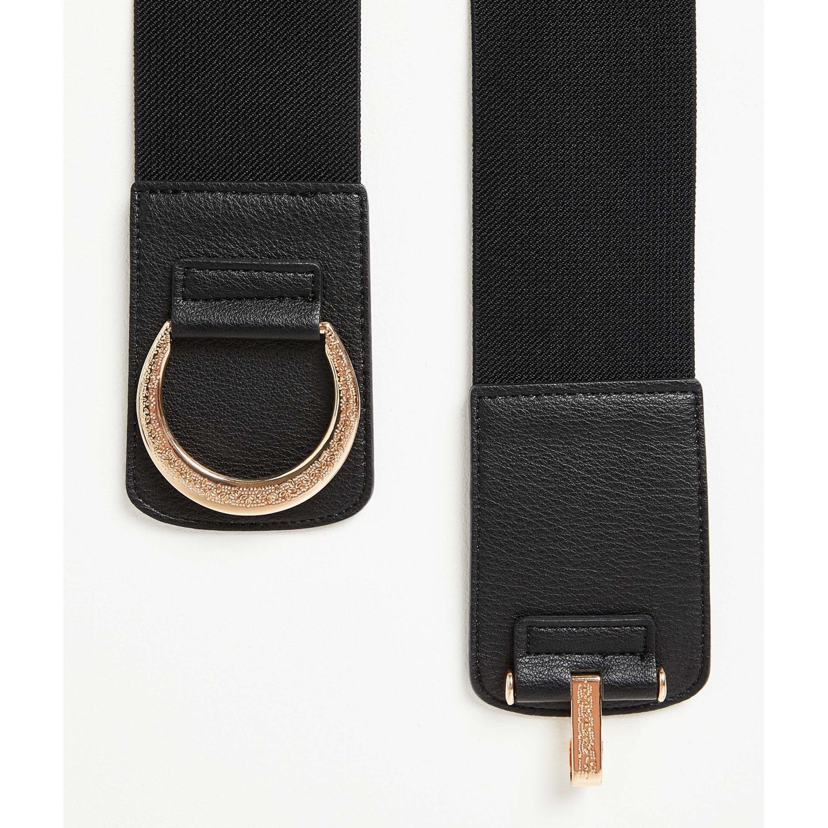 Ceinture large élastique noir, GRAIN DE MALICE