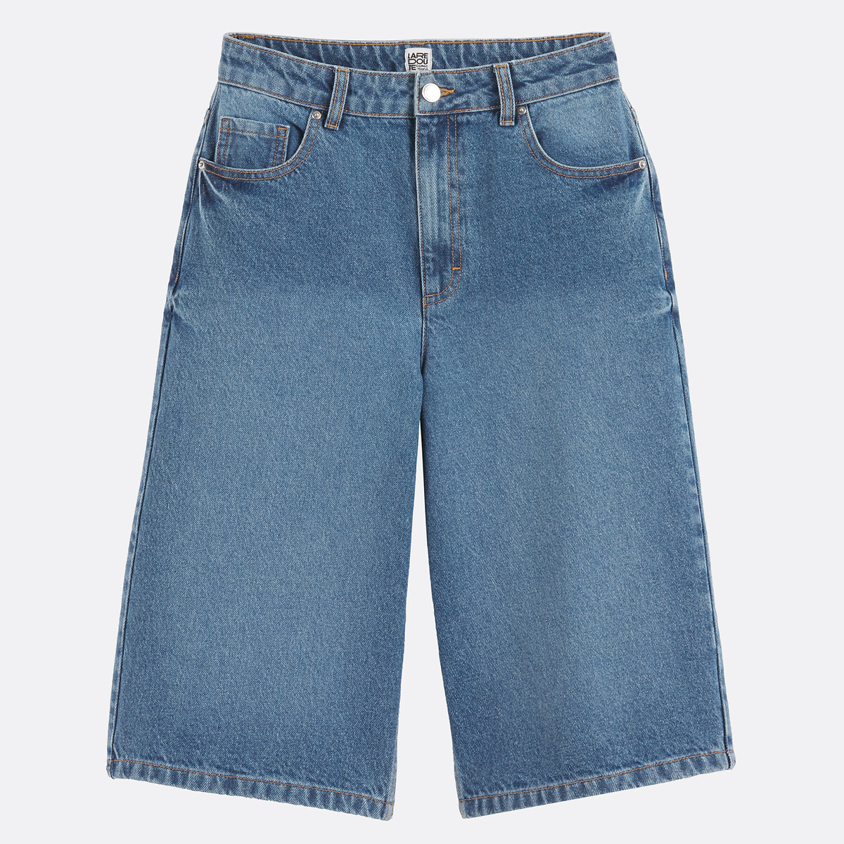 Bermudas vaqueras largas azul stone, LA REDOUTE COLLECTIONS