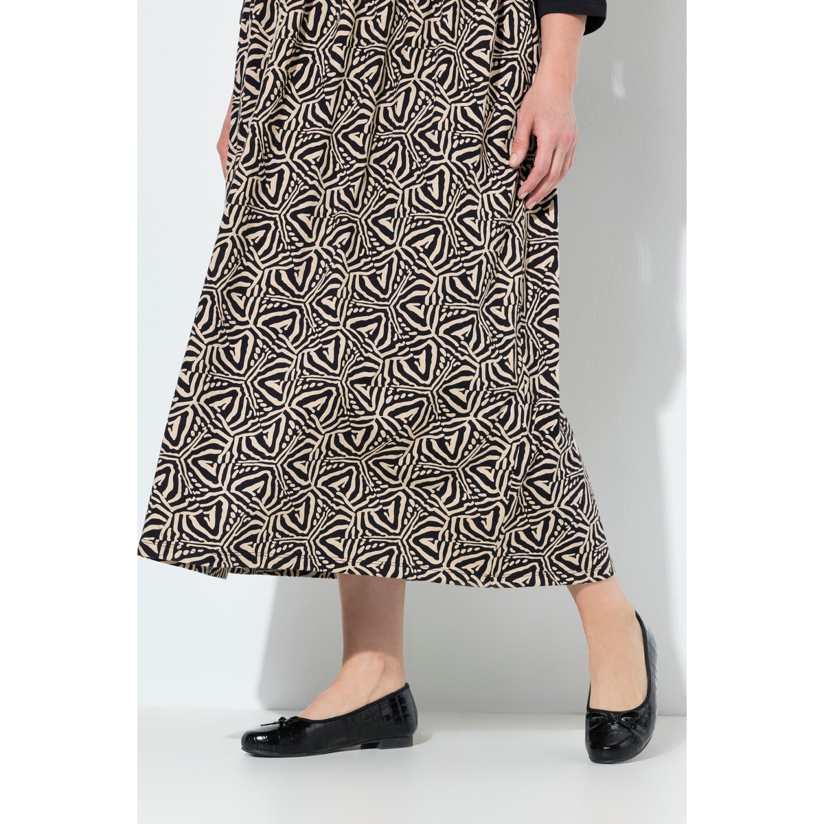 Robe en jersey noir, ULLA POPKEN