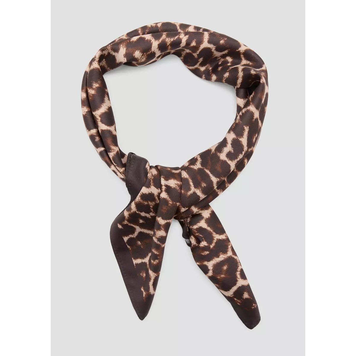 Foulard animal print marron, MANGO