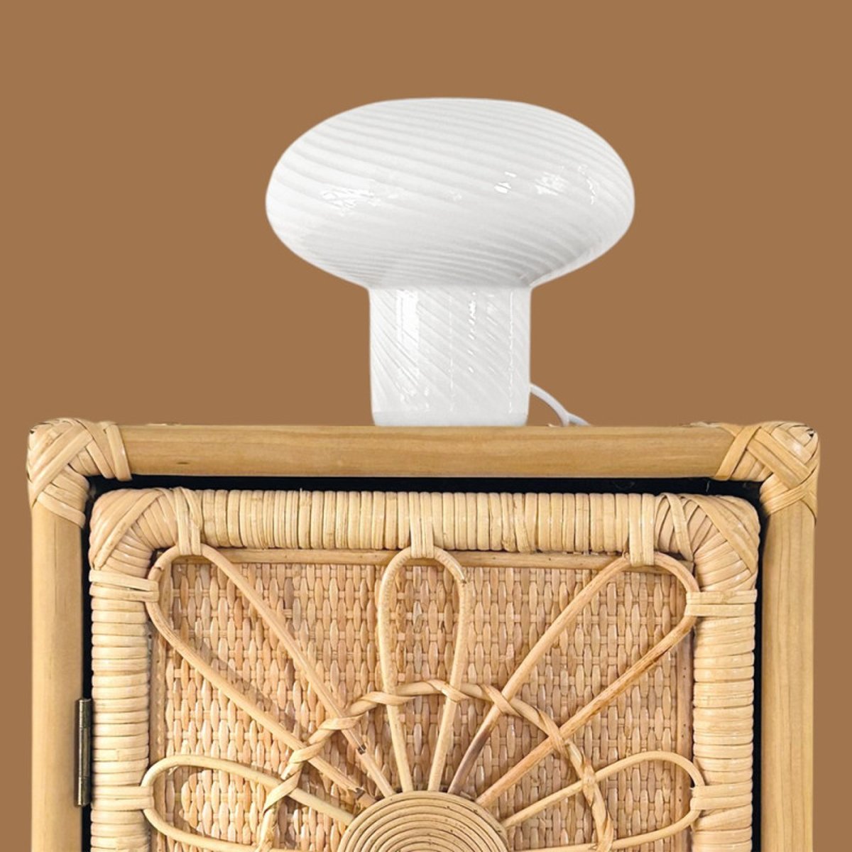 Lampe à poser verre blanc Candy blanc, MILLUMINE