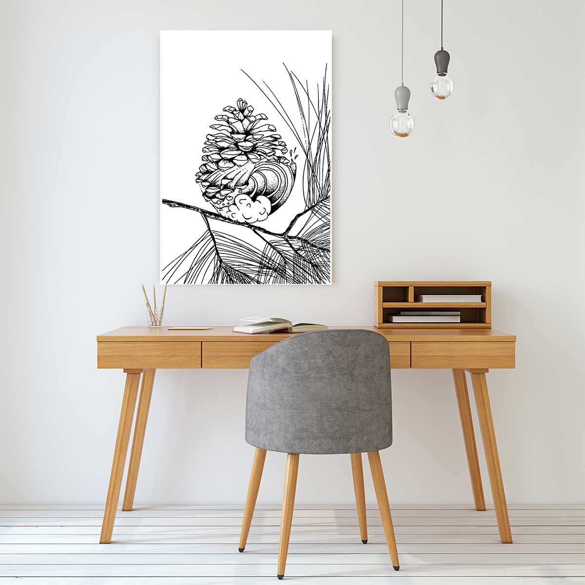 Tableau pigne des Landes tableau alu dibond, HEXOA