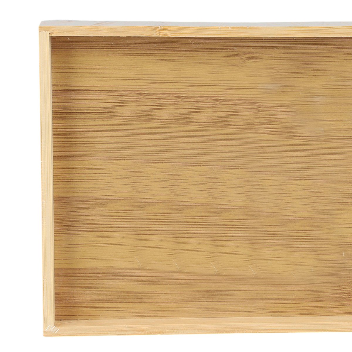 Plateau service café en bambou rectangulaire 27x18x2cm bois, WADIGA