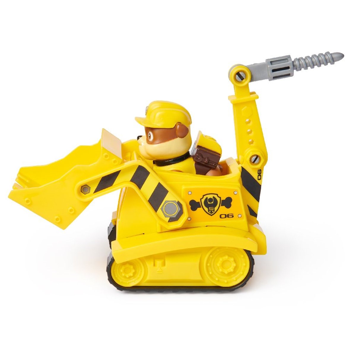 La Pat Patrouille Véhicule de chantier avec la figurine de Rubble v019845, SPIN MASTER