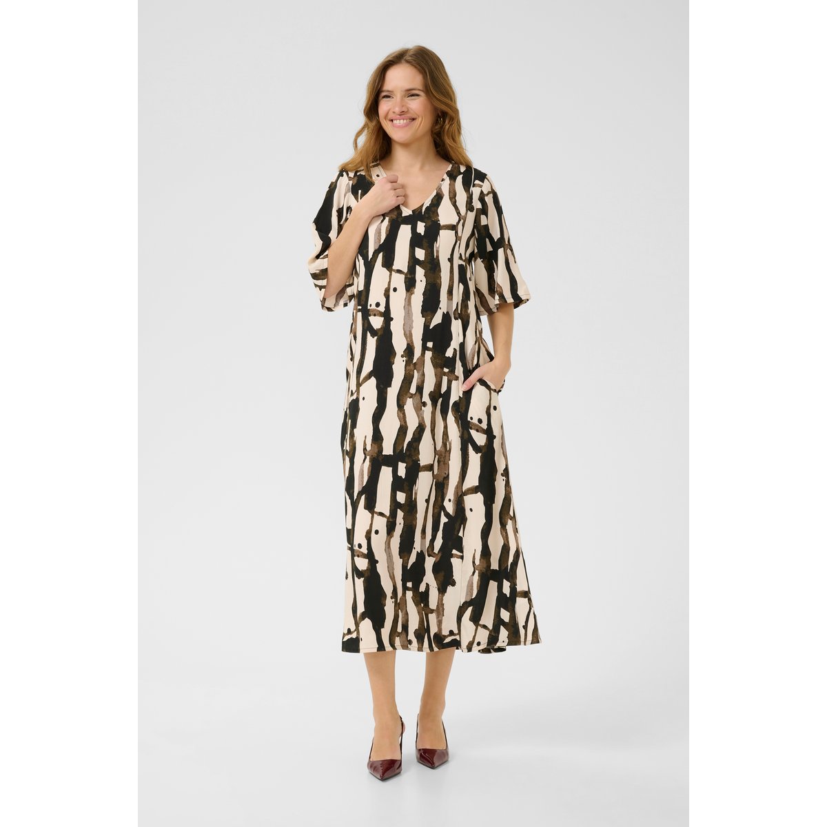 Robe gris grey/offwhite graphic, CULTURE