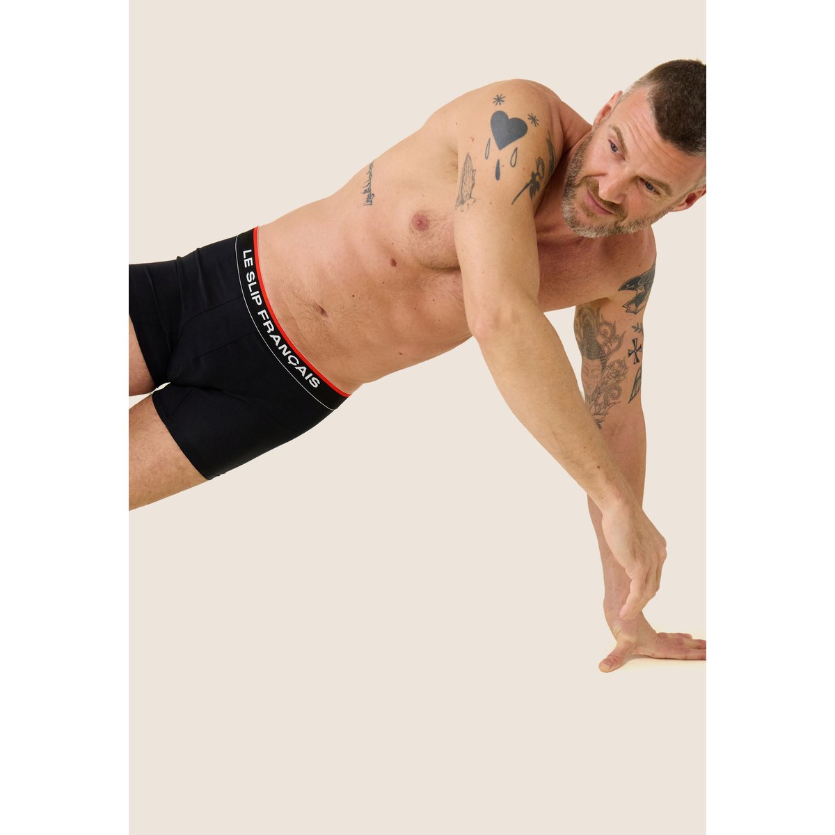 Boxer de sport marine france rugby Guillaume noir, LE SLIP FRANCAIS