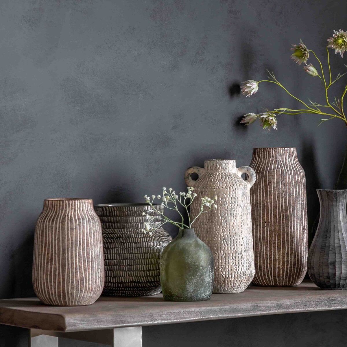 23cm Vase in Earthy White white, ÉDITÉ