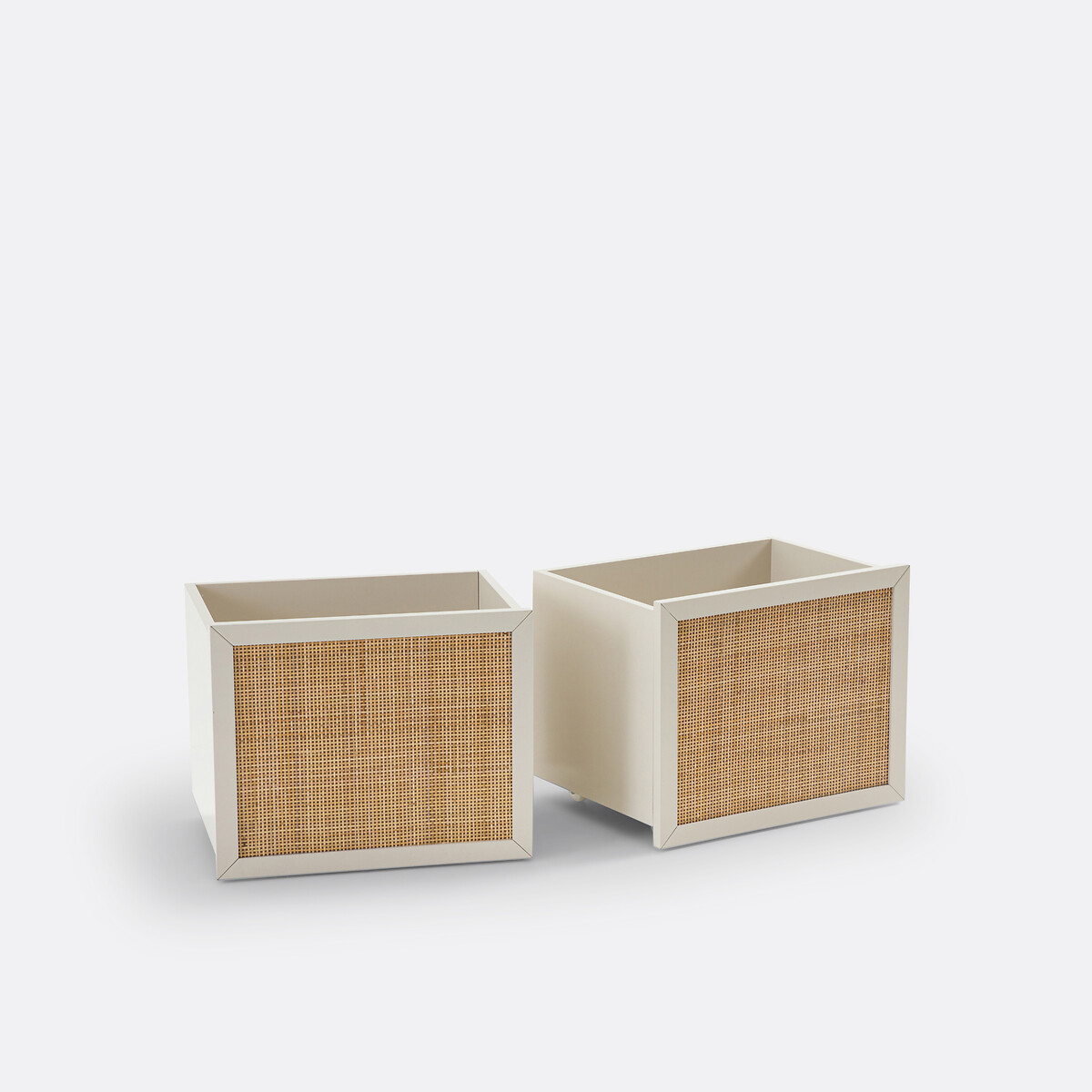 Lot de 2 caissons à roulettes, Vova coloris naturel, LA REDOUTE INTERIEURS