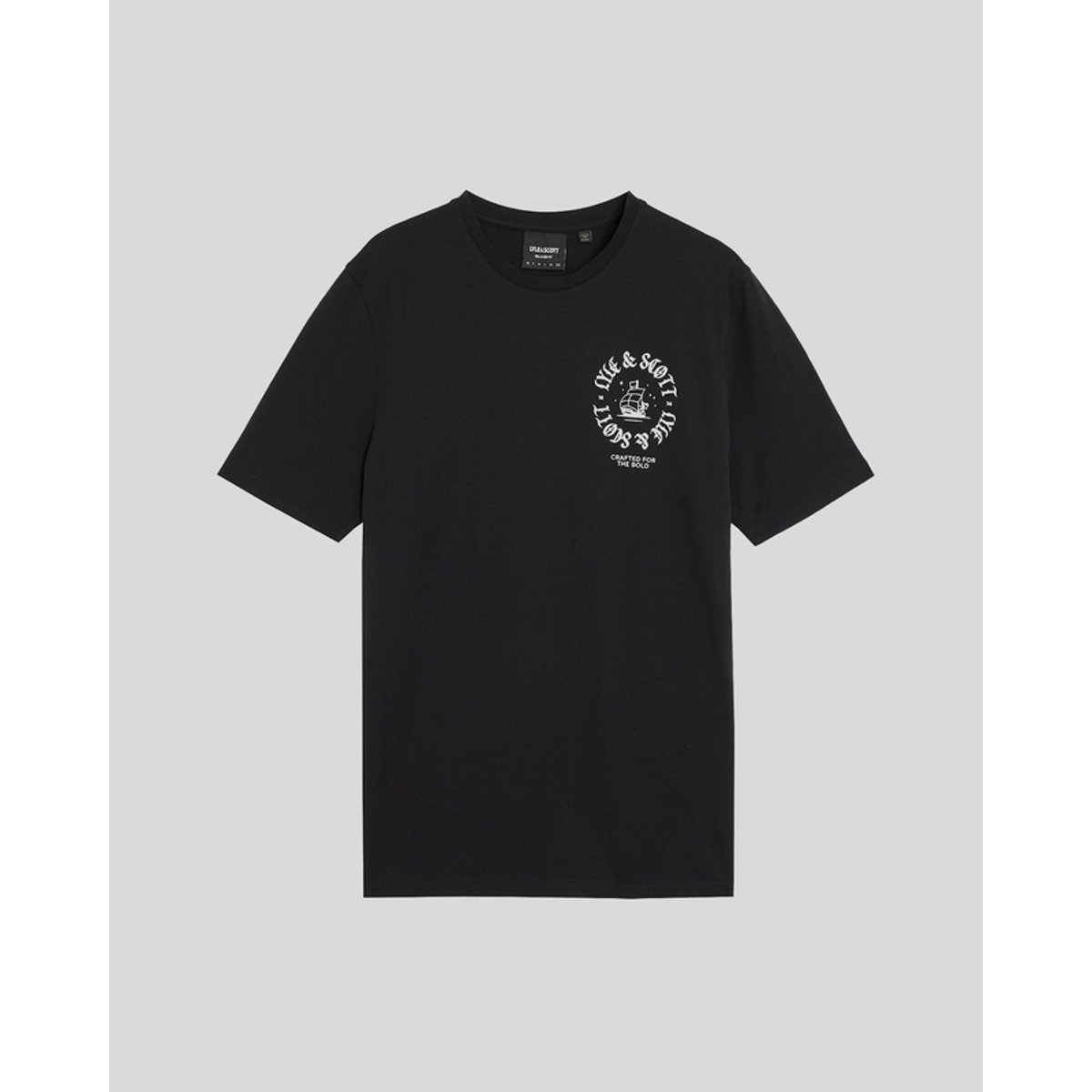 T-shirt insigne graphique noir jais, LYLE & SCOTT