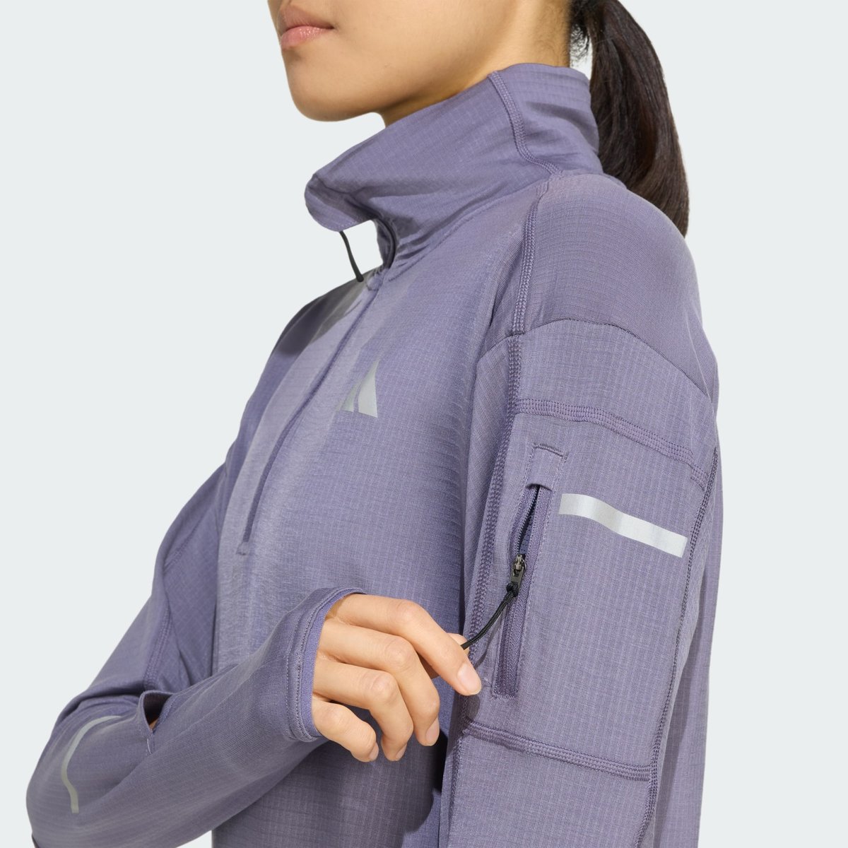 Haut Demi-Zip De Running Adi365 Climawarm+ Haut Demi-Zip De Running Adi365 Climawarm+ preloved violet, adidas Performance