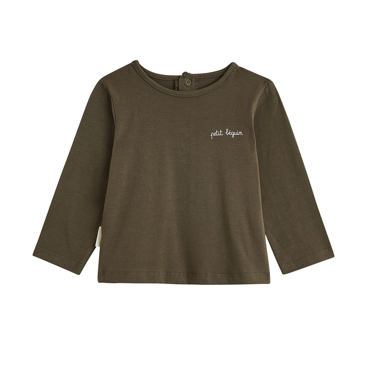 Lot de 3 t-shirts bébé manches longues vert, PETIT BEGUIN