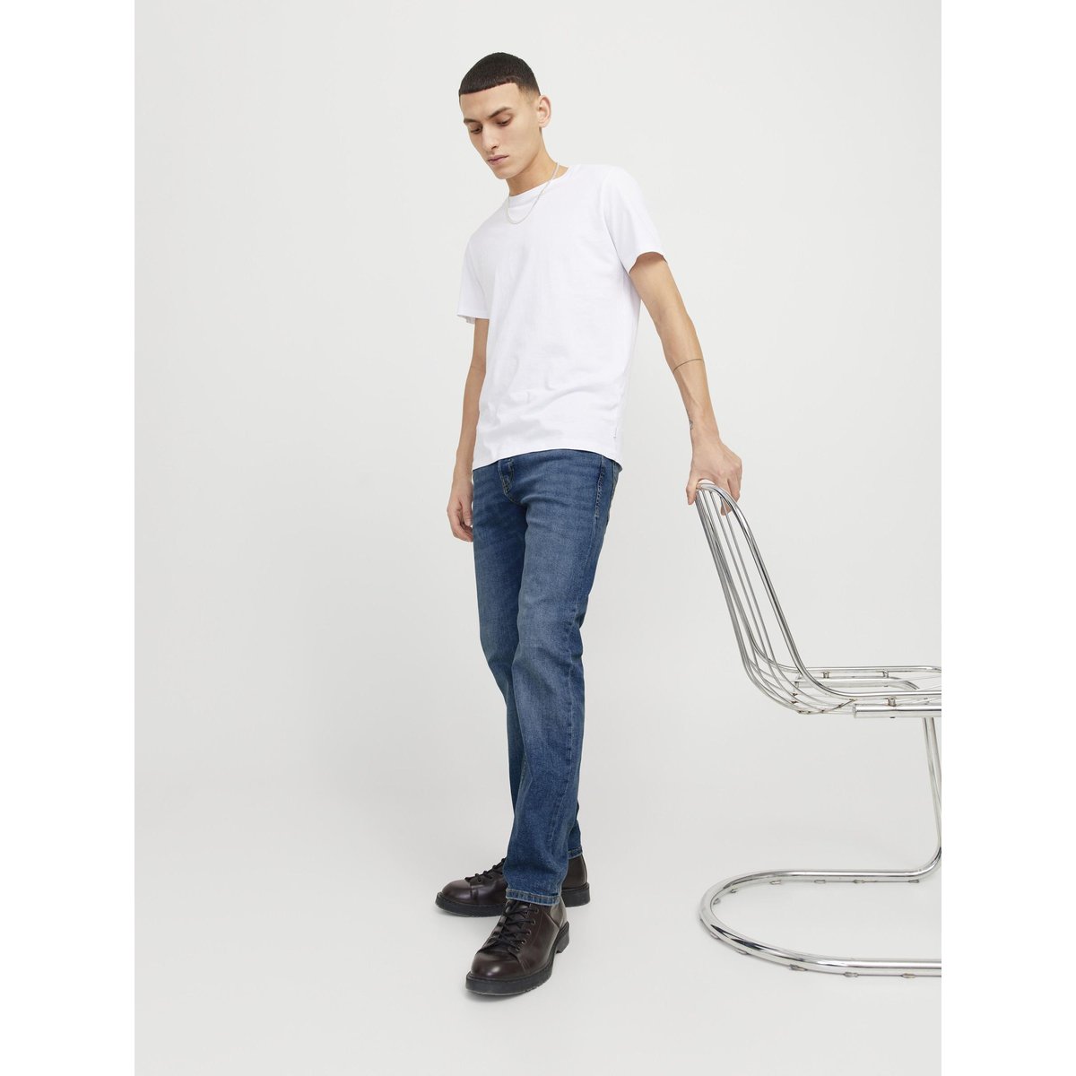 Jean Coupe Tapered blue denim, JACK & JONES