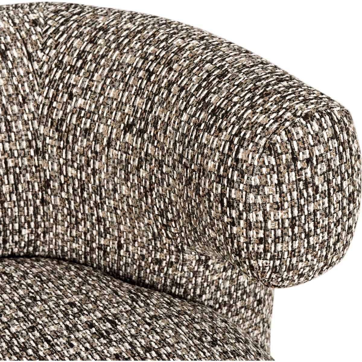Fauteuil lounge pivotant tissu structuré cobblestone, RECOLLECTION