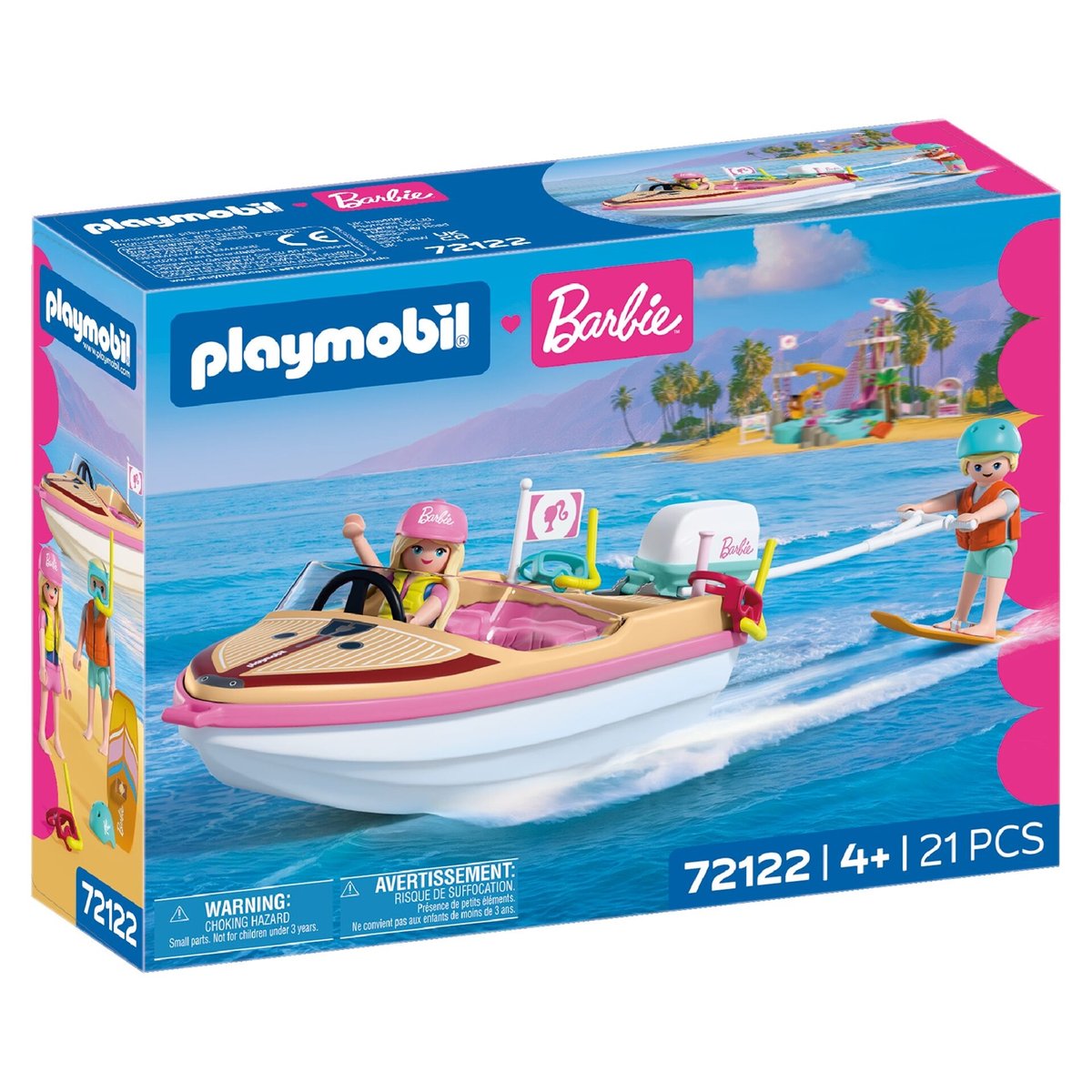 Bateau & wakeboard multicolore, PLAYMOBIL
