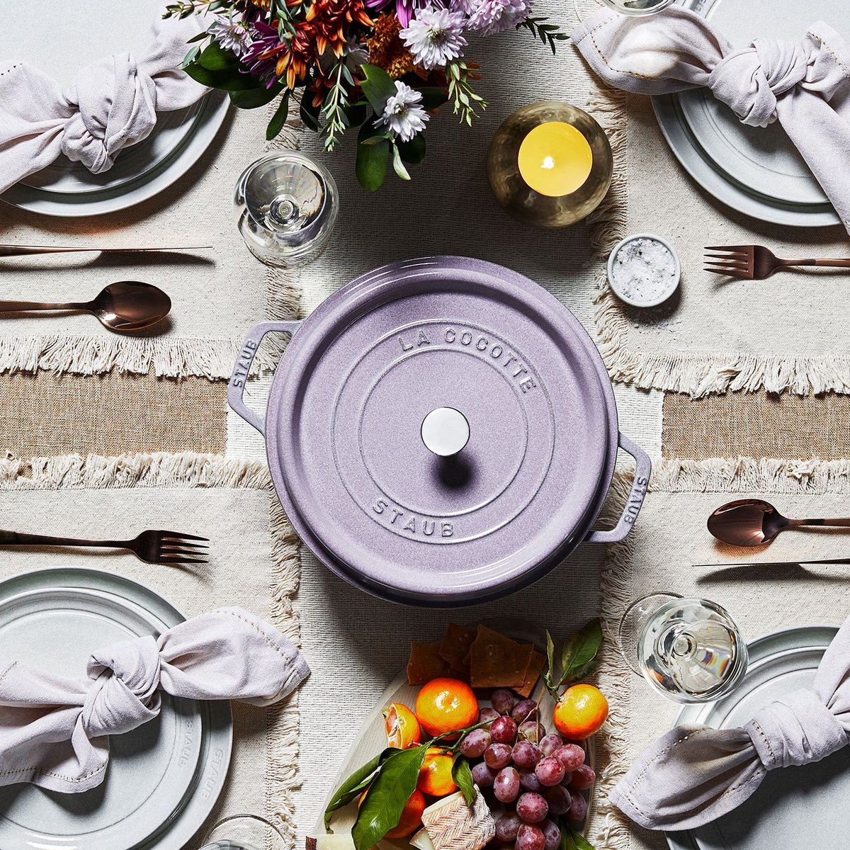 Cocotte, Rond(e), Fleur de Cerisier, Fonte fleur de cerisier, STAUB
