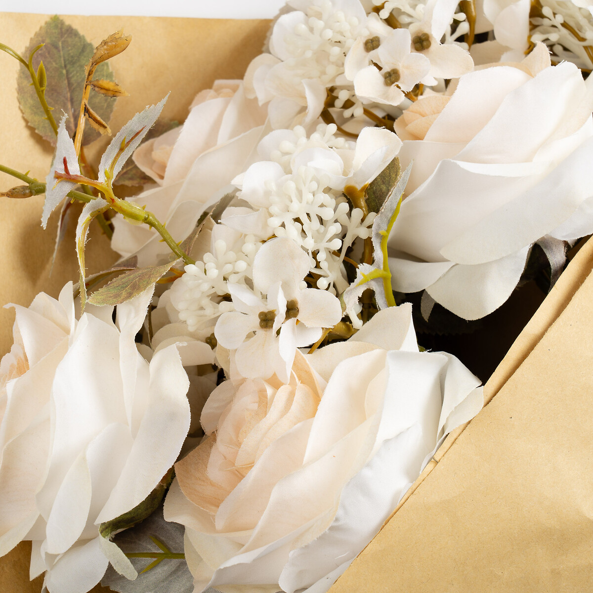 55cm Cream Rose Bouquet cream, SO'HOME