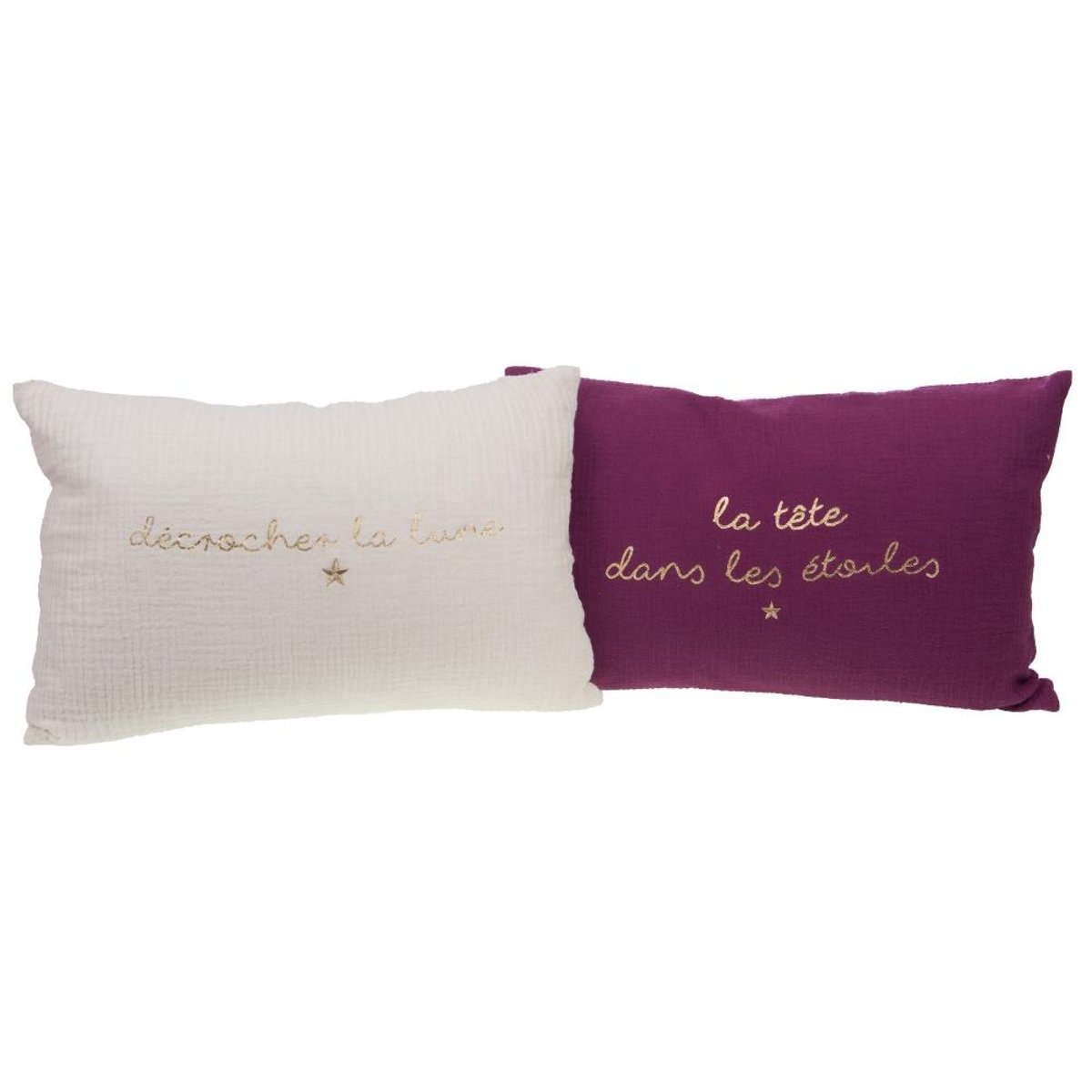 Coussin Les Étoiles 40X60 cm (lot de 2) multicolore, AMADEUS