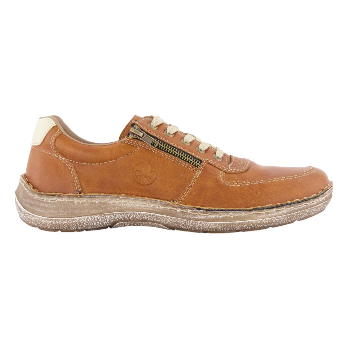 Basket Cuir Features marron, RIEKER