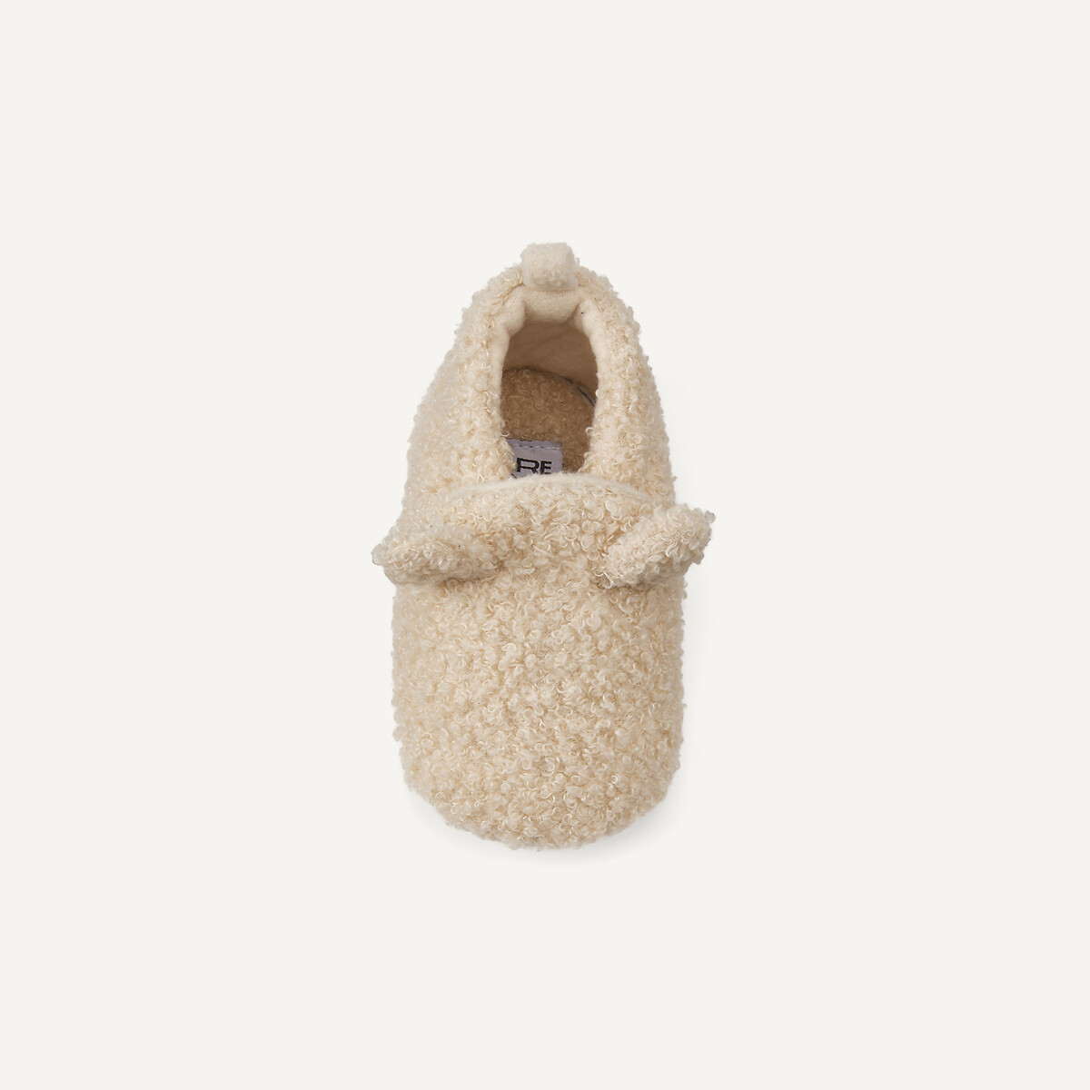 Zachte pantoffels in sherpa ecru, LA REDOUTE COLLECTIONS