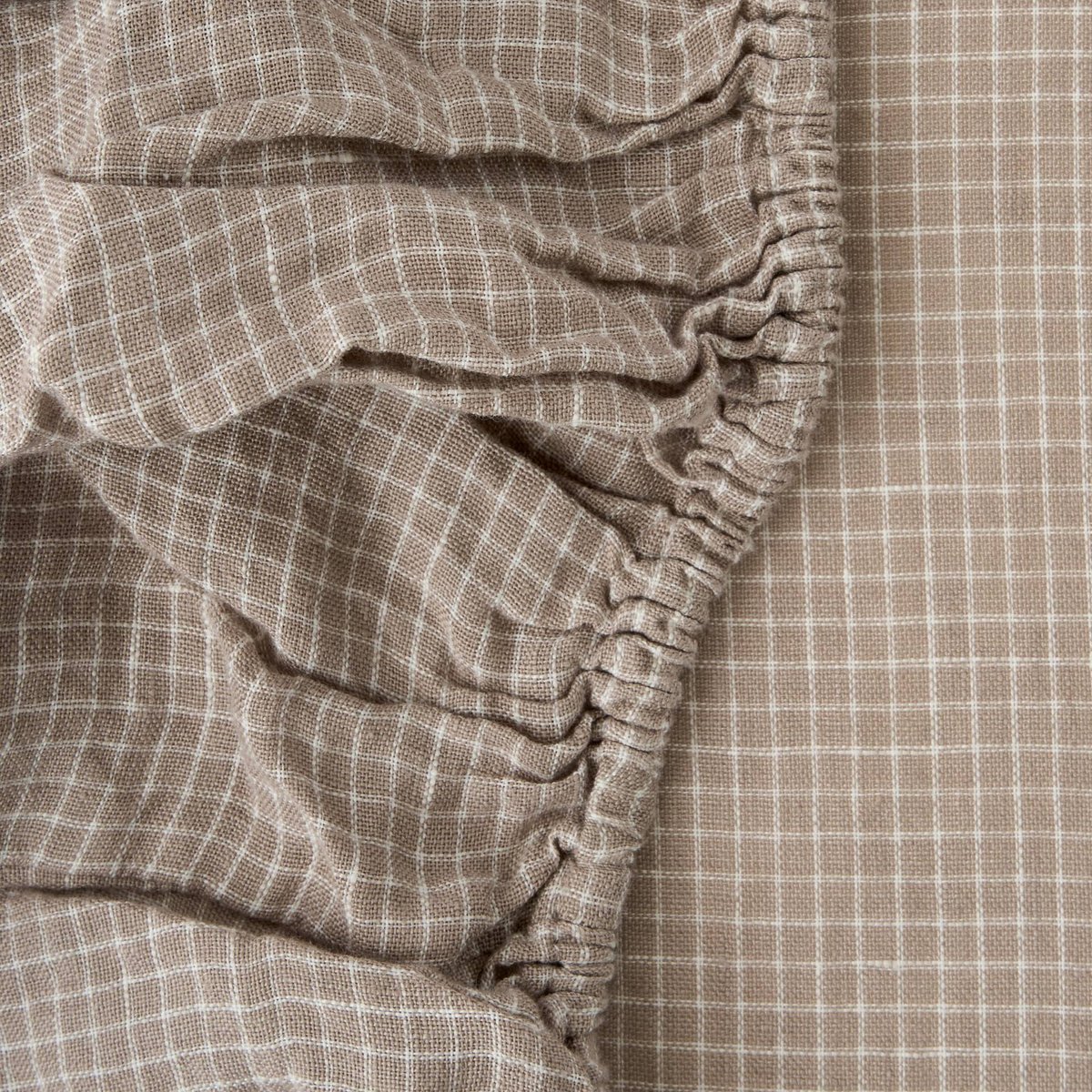 Drap housse, 100% lin, Exclusivité web naturel, MONOPRIX