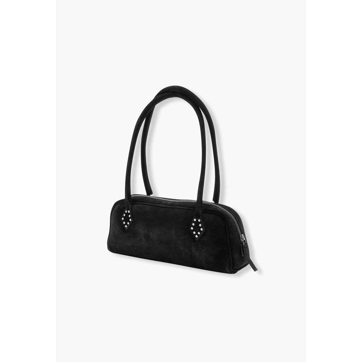 Sac baguette en cuir noir, PROMOD