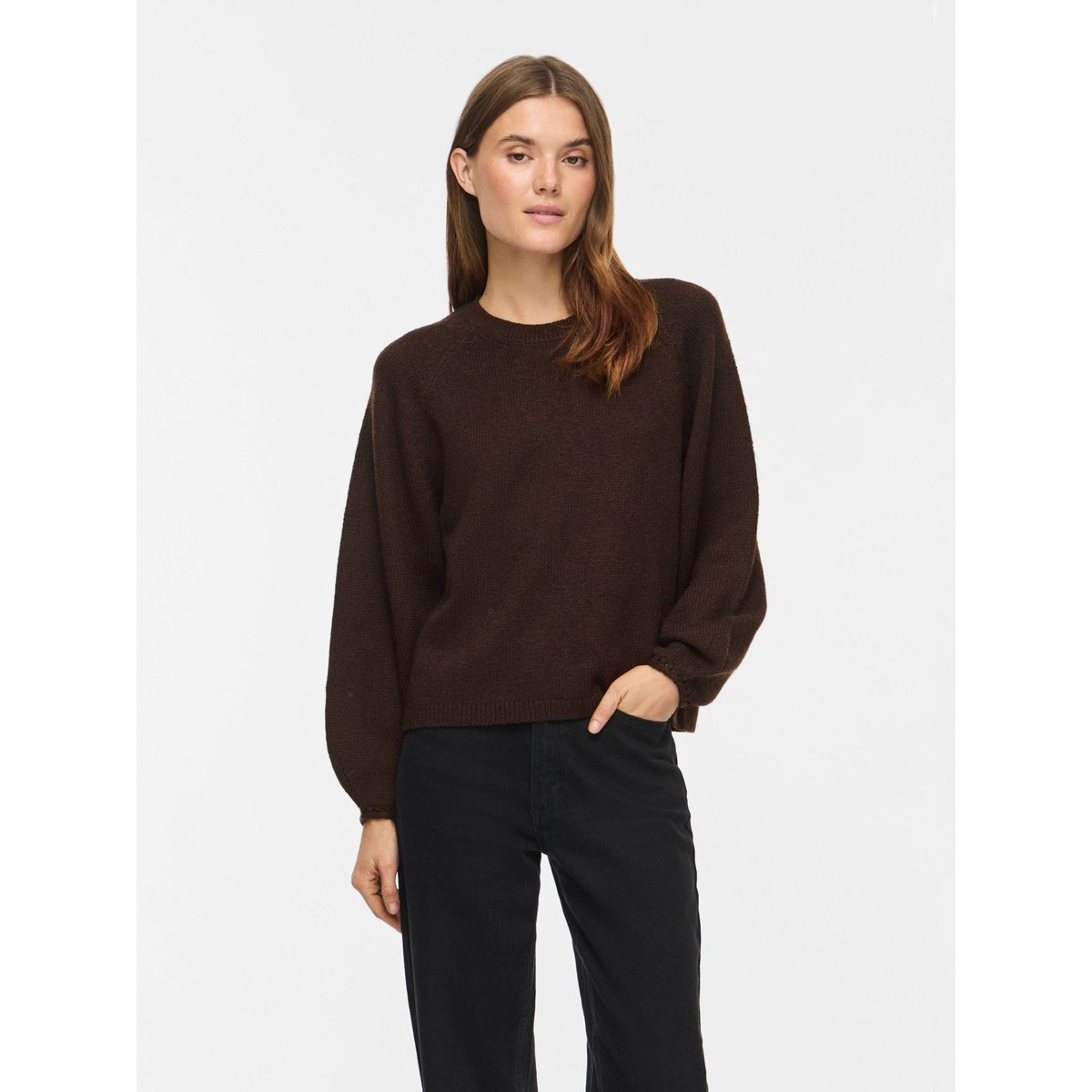 Pull En Maille marron - coffee bean1, VILA
