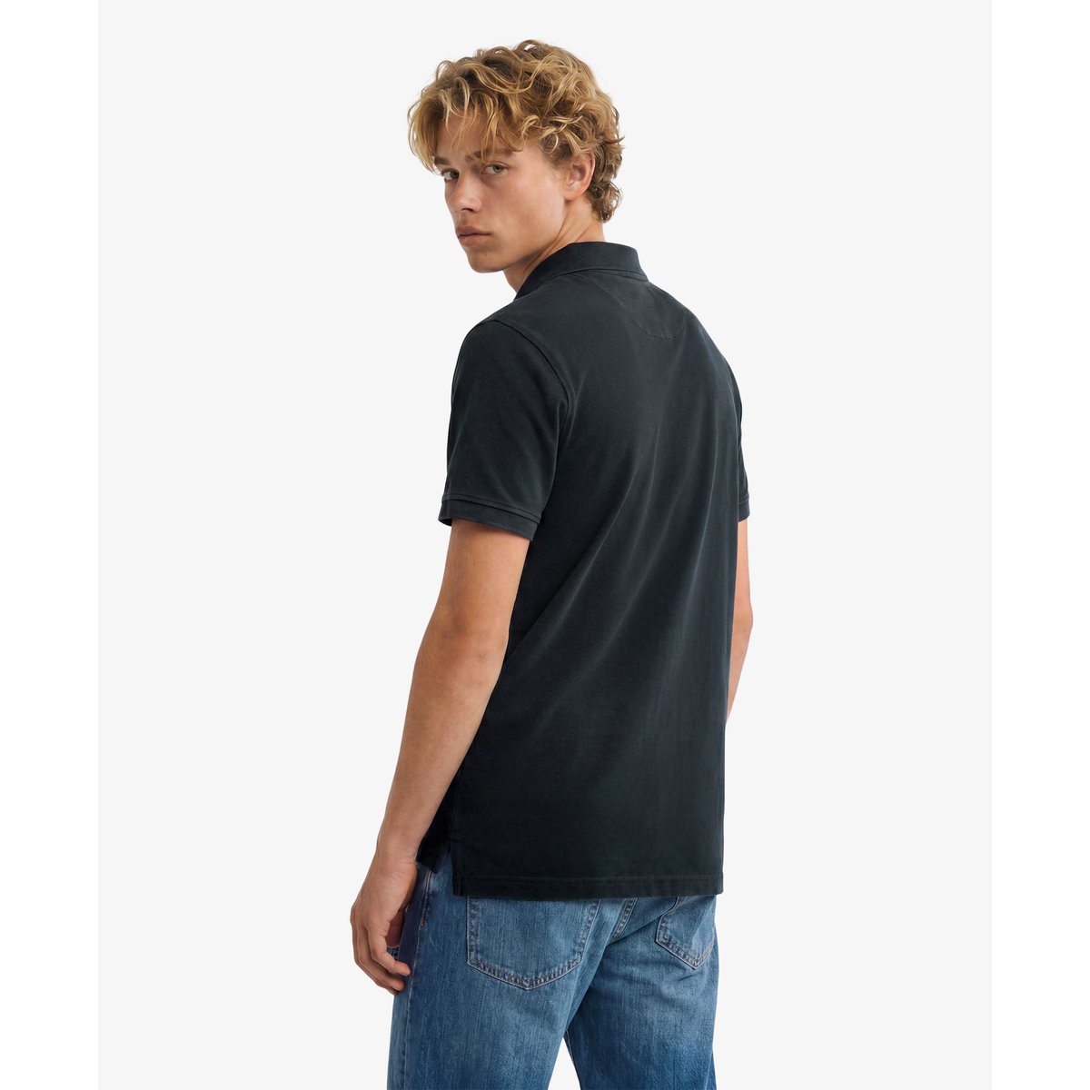 Polo Vintage Destroy bleu marine éclipse, SUPERDRY